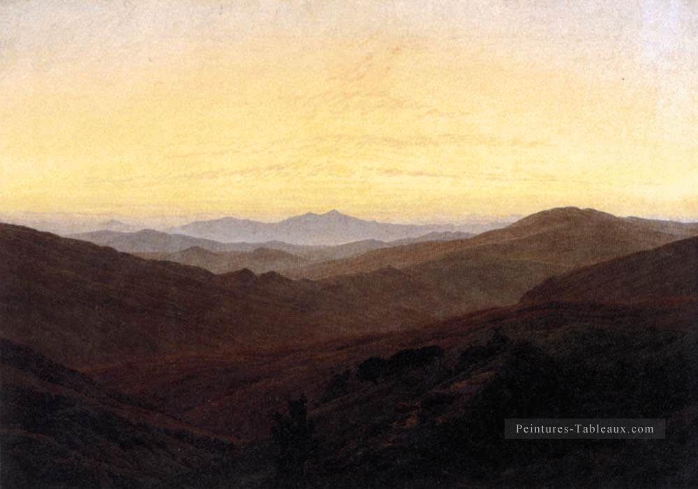 Le Riesengebirge romantique Caspar David Friedrich Peintures à l'huile